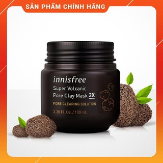 Mặt nạ dưỡng da Đất Sét Innisfree Super Volcanic Pore Clay Mask 2X  [ Cam Kết Hàng Chuẩn Nội Địa Hàn Quốc  ]