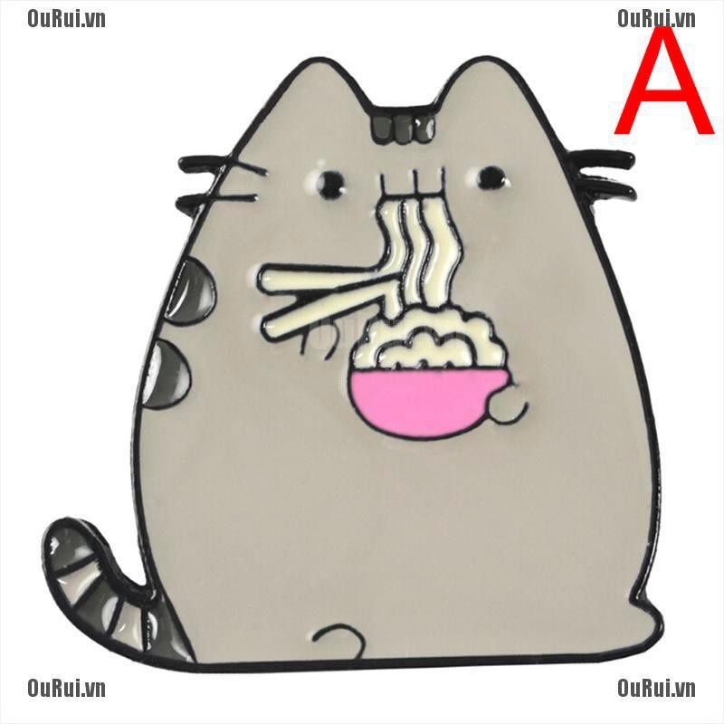 Ghim Cài Áo Hình Mèo Hoạt Hình Đáng Yêu Cho Nữ
