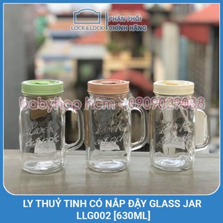 Ly Thuỷ Tinh Có Nắp Đậy, Tay Cầm Lock&Lock Glass Jar LLG002 [630ML]