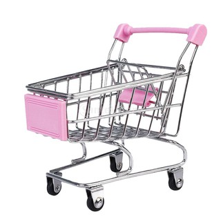 Xe đẩy siêu thị mini màu hồng cho bé