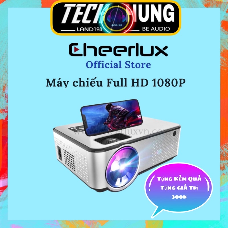 Bản Bassic  Máy chiếu Phim mini Cheerlux C9 HD - kết nối - laptop - pc
