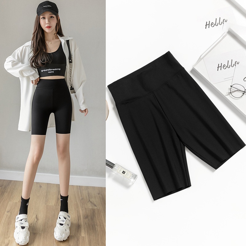 Quần Legging Đùi Ngố Nâng mông Lửng dài tập gym Yoga Hack dáng Cao cấp Quần Biker thể thao Tập Zumba Aerobic Dáng dài