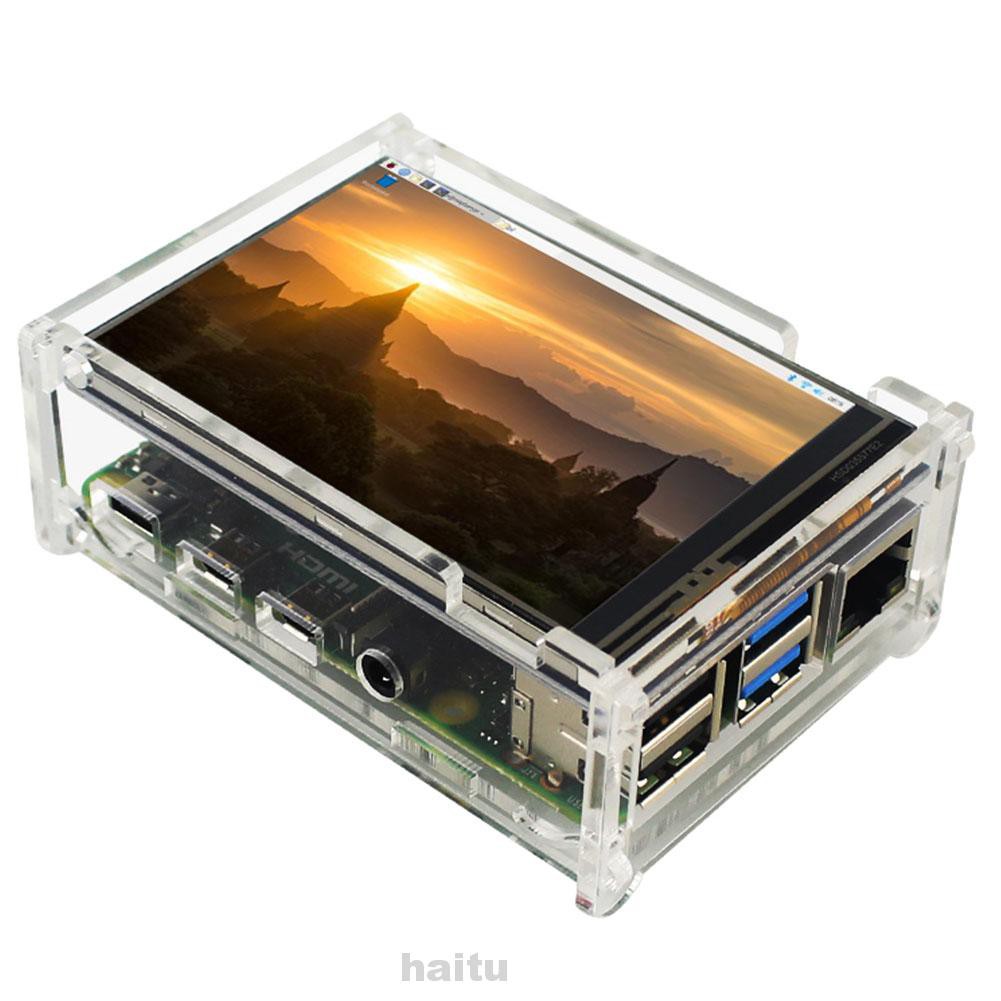 Màn Hình Cảm Ứng Lcd Dễ Lắp Đặt Với Vỏ Ngoài Cho Raspberry Pi 4b