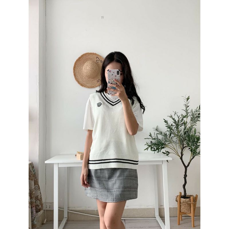 Áo len gile nữ - mac ngực - thời trang Hàn quốc | BigBuy360 - bigbuy360.vn