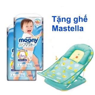 [tặng ghế Mastella] Bộ 2 tã quần moony M58/ L44/ XL38/ XXL26