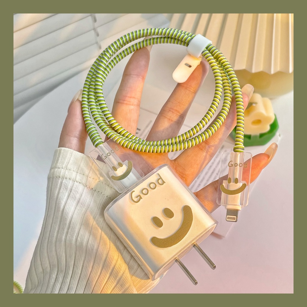 Phụ Kiện Bảo Vệ Dây Cáp Sạc soft silicone bow style chargering cover compatible for iPhone 14 pro max 18W/20w/5w earphone cable protector