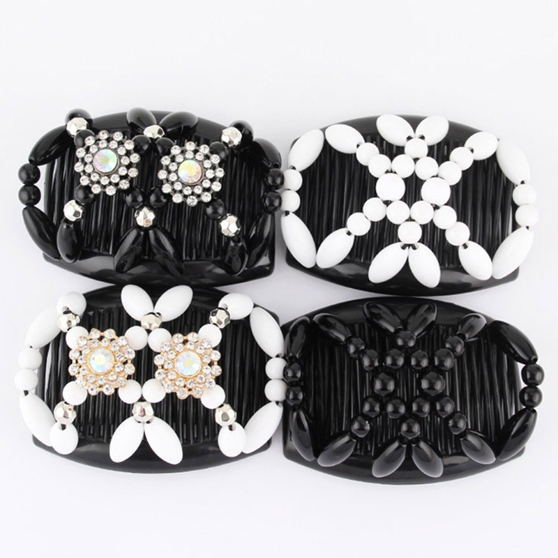 Lược Cài Tóc Đính Hạt Co Giãn Cho Cô Dâu