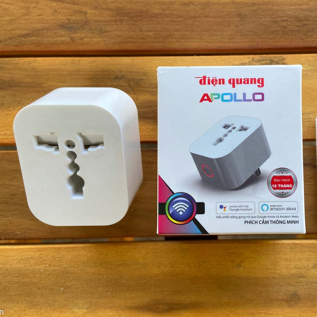 Ổ Cắm Điện WIFI Thông Minh Đa Năng Điều Khiển Hẹn Giờ Bằng Điện Thoại