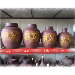 Chum rượu sành hũ rượu đất đỏ 2l, 3l, 5l Bát Tràng