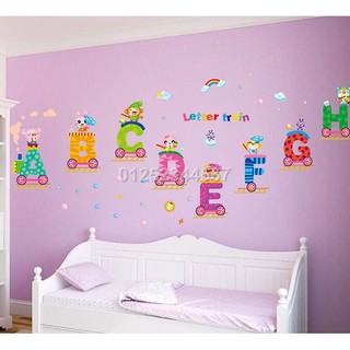 Decal dán tường đoàn tàu ABC