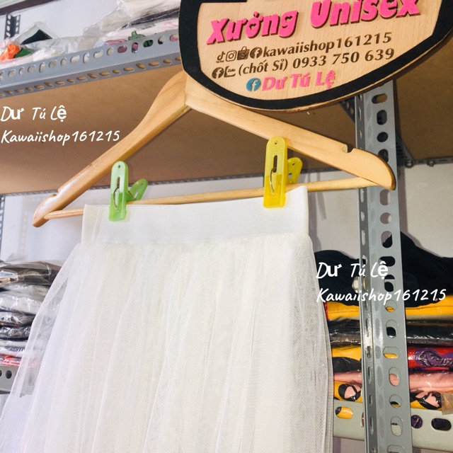 MS03 Chân váy tutu Dư Tú Lệ , váy lưới 2 lớp đai thun đủ màu | BigBuy360 - bigbuy360.vn