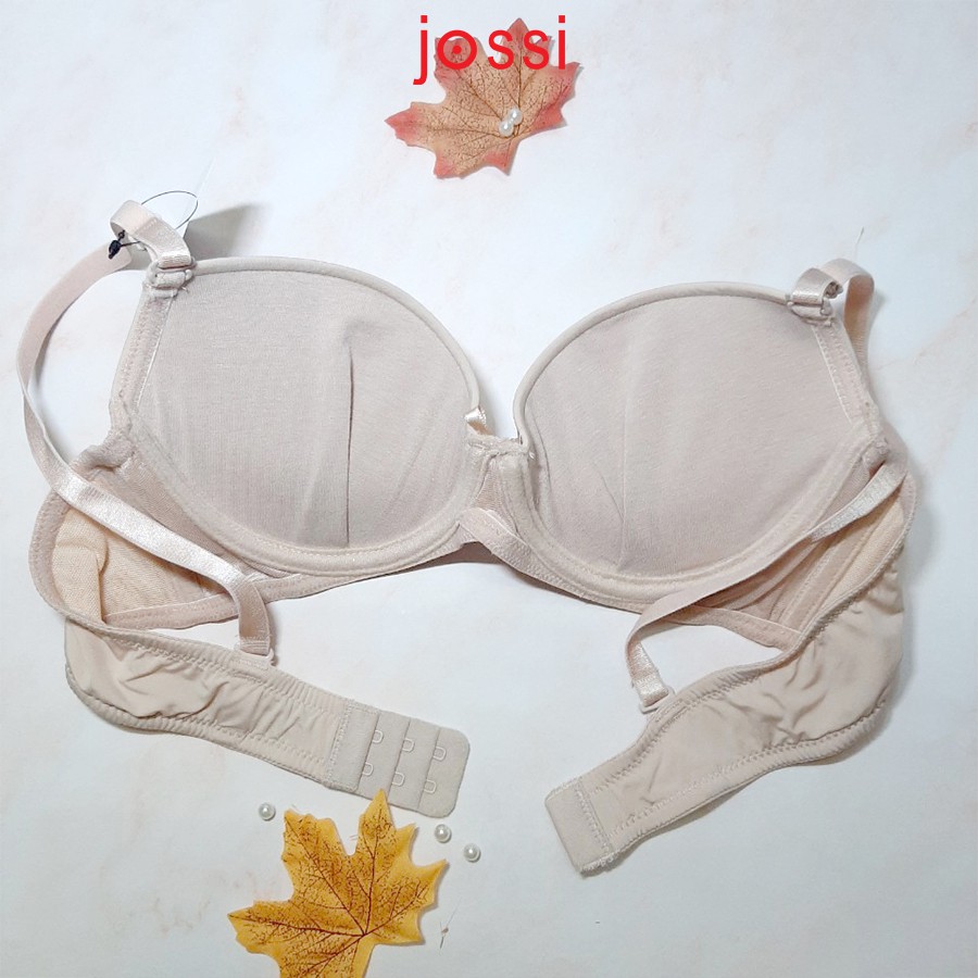 Áo lót Jossi 310D trơn phối ren mút vừa cúp xéo | BigBuy360 - bigbuy360.vn