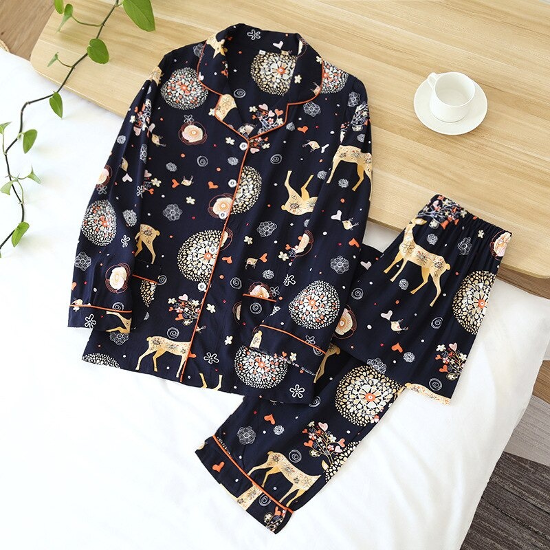 Pyjama Đồ Ngủ Mặc Nhà Họa Tiết PJ01