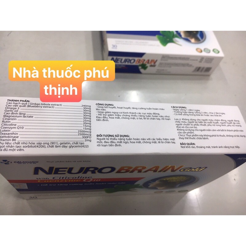 ✅  Neuro brain gold,hoạt huyết dưỡng não,date mới