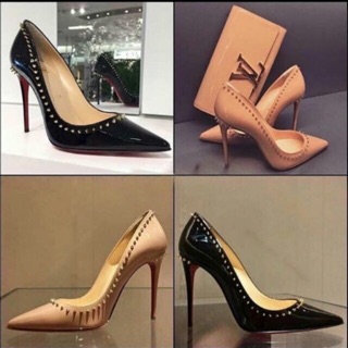 Giày đinh louboutin gót cao