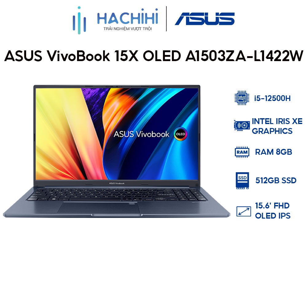 Laptop ASUS VivoBook 15X OLED A1503ZA-L1422W (i5-12500H | 8GB | 512GB | 15.6' FHD OLED)