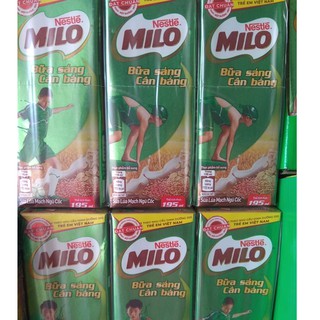 Lốc 3 Hộp Sữa Ngũ Cốc Nestle Milo - Milo bữa sáng hộp 180ml