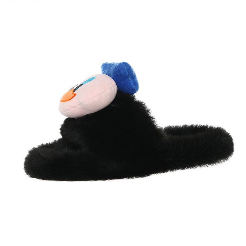 Dép Bông Đi Trong Nhà Giữ Ấm Mùa Thu Đông Phong Cách Hàn Quốc Dễ Thương Dành Cho Nữ