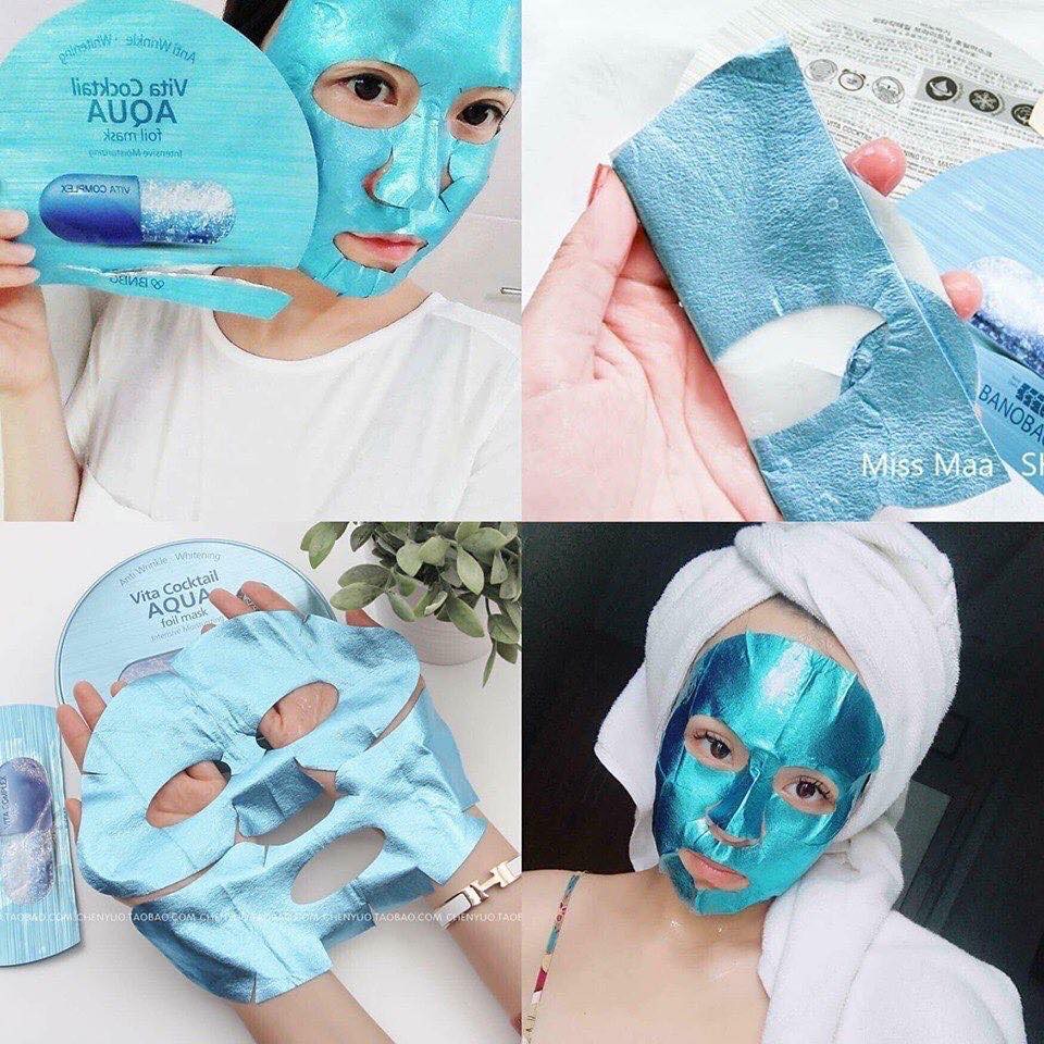 COMBO 10 MIẾNG Mặt Nạ Cấp Ẩm Chuyên Sâu BNBG Vita Cocktail Foil Mask Moisturizing (30mlx10)