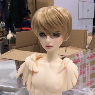 Tóc lụa nam ngắn các màu cho búp bê bjd 1/3, 1/4, 1/6