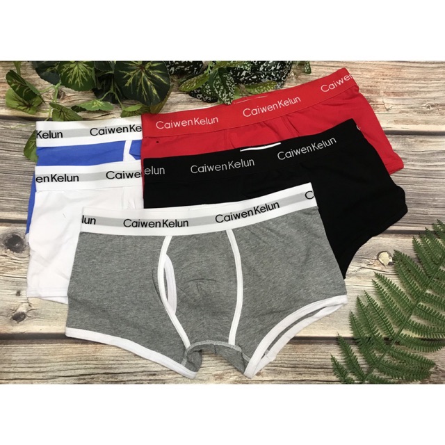 [free ship 50k + che tên đơn hàng] QUẦN LÓT BOXER NAM THUN COTTON CAIWEN (HÌNH THẬT)