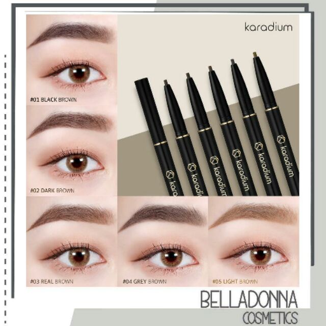 Chì Kẻ Mày Karadium Flat Eyebrow Pencil #04