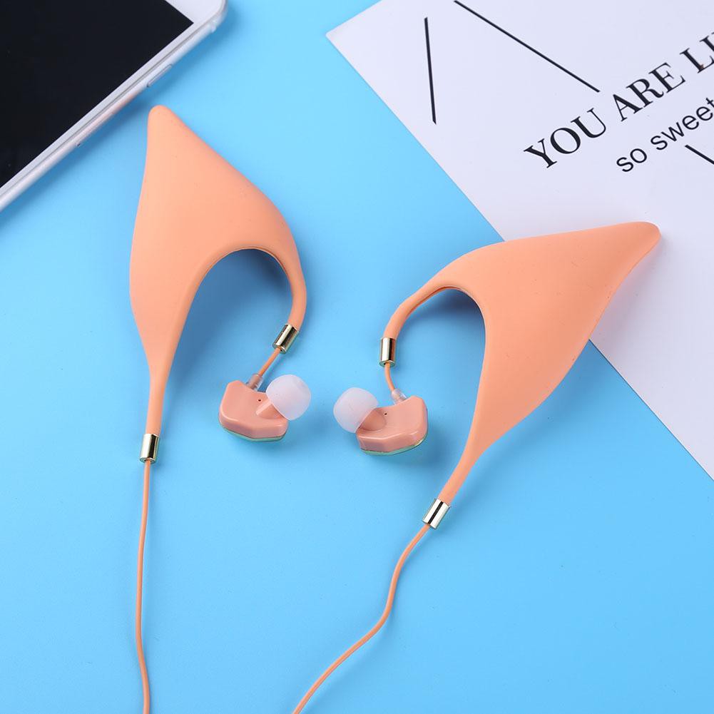 Tai nghe silicon bịt tai yêu tinh kèm mic dùng để hóa trang | BigBuy360 - bigbuy360.vn