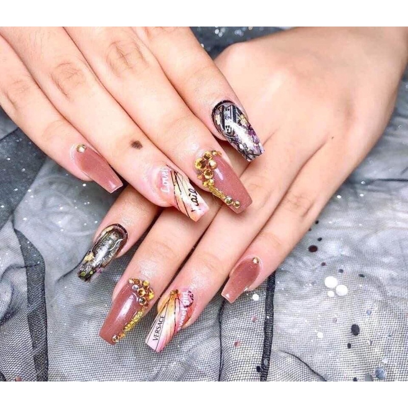 Gel nhện nail gel mạng nhện trang trí móng phụ kiện nail