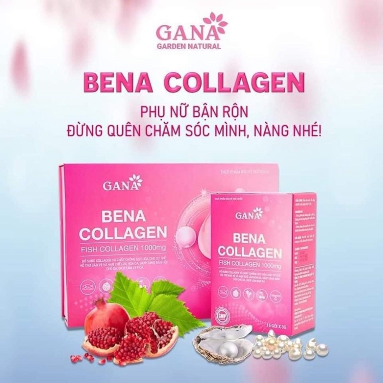 COLLAGEN BENA công ty GANA hộp 30 gói,