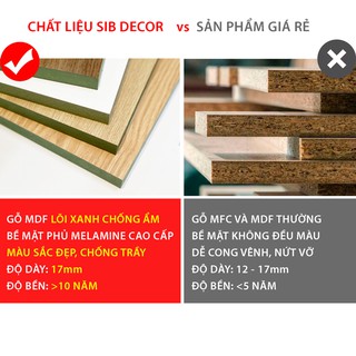 Kệ Trang Trí Phòng Khách Đơn Giản SIB DECOR