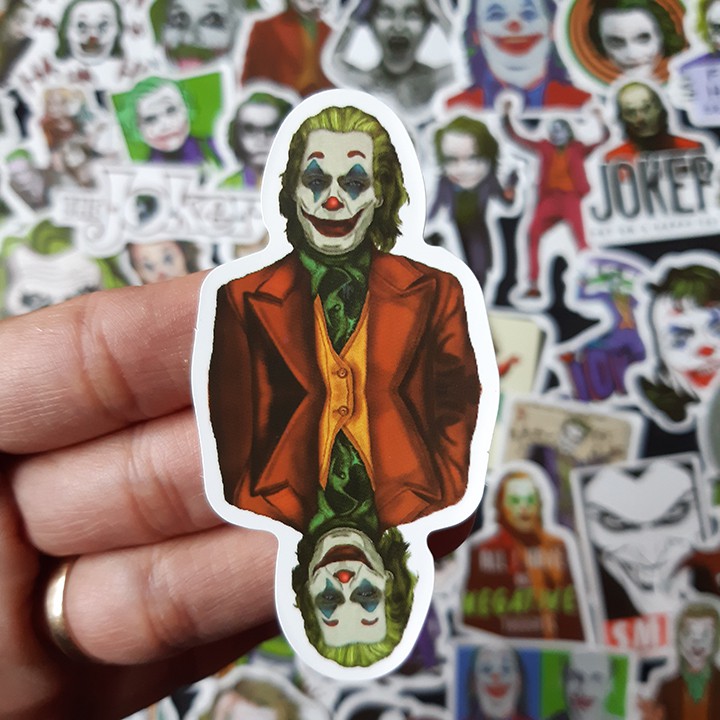 Bộ Sticker dán cao cấp chủ đề JOKER - Dùng dán Xe, dán mũ bảo hiểm, dán Laptop...