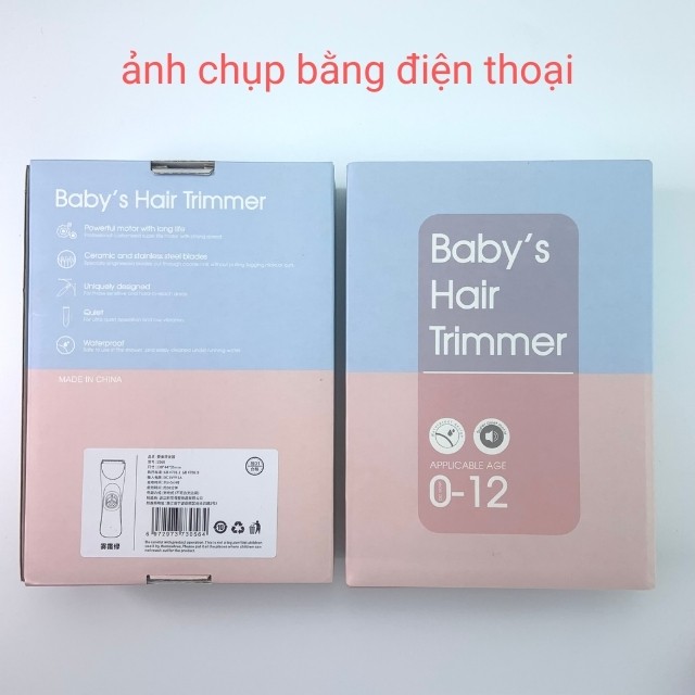 [Lưỡi Gốm Bo Tròn] Tông Đơ Cắt Tóc Cho Bé Trẻ Em Sạc Điện Chống Nước Rung Chấn Nhỏ Lưỡi Ceramicc Cắt Nhanh Sạch S568