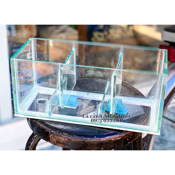 LỌC TRÀN TRÊN BỂ CÁ CẢNH 3 NGĂN 30X13X13CM