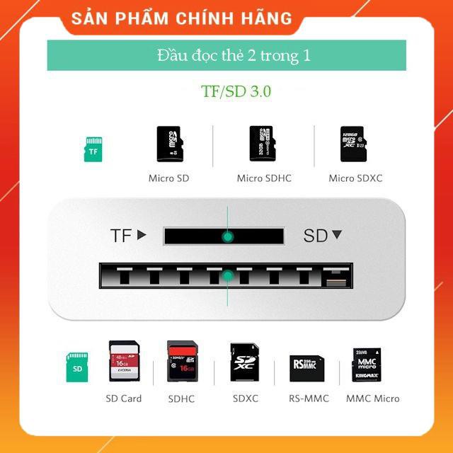 Đầu đọc thẻ TF/SD cổng USB type C gen 1 tốc độ 5Gbps 20Cm Ugreen 40380 dailyphukien