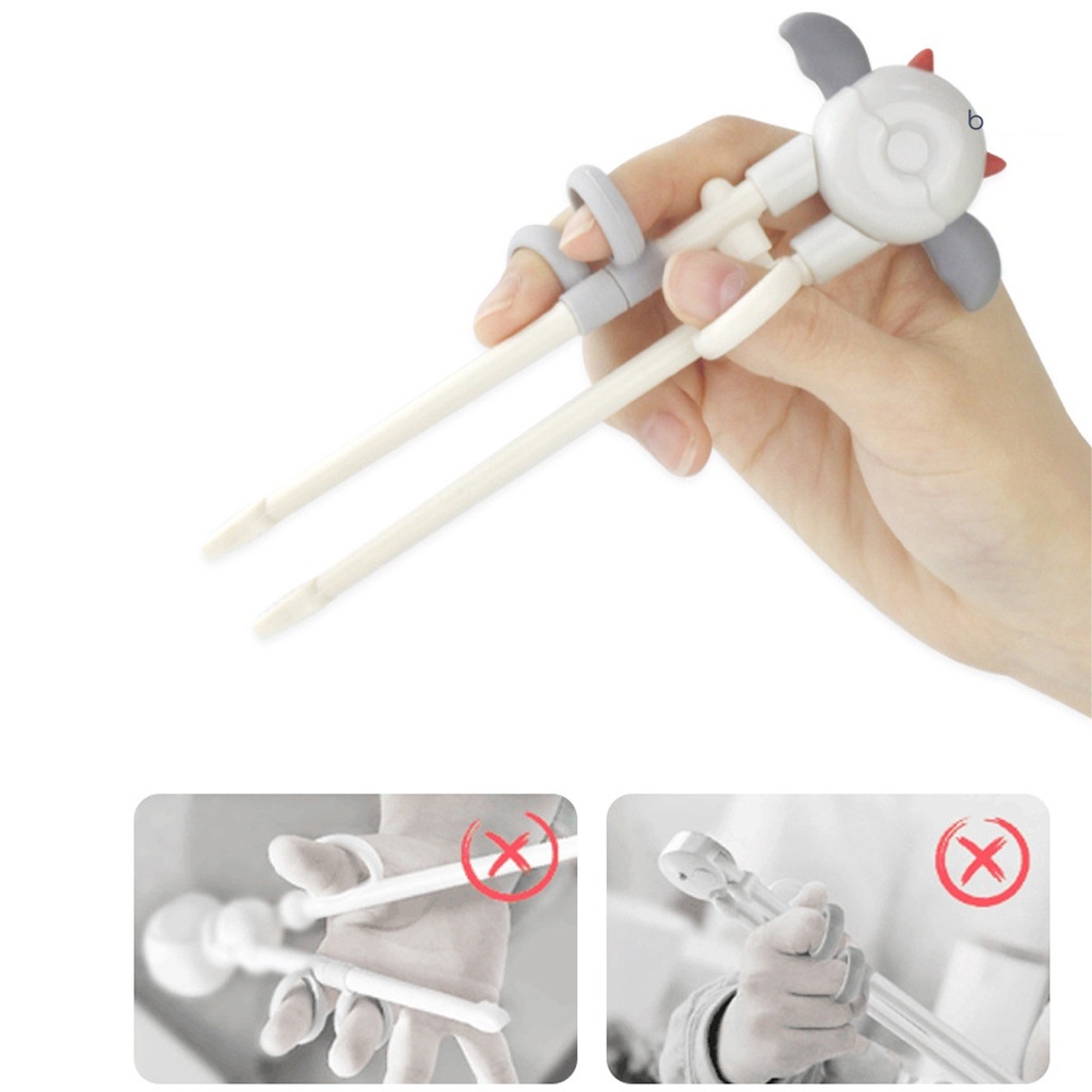 Đũa tập ăn dặm cho bé xỏ ngón của Nhật Misuta, không chưa BPA nhựa an toàn cho trẻ em tập gắp
