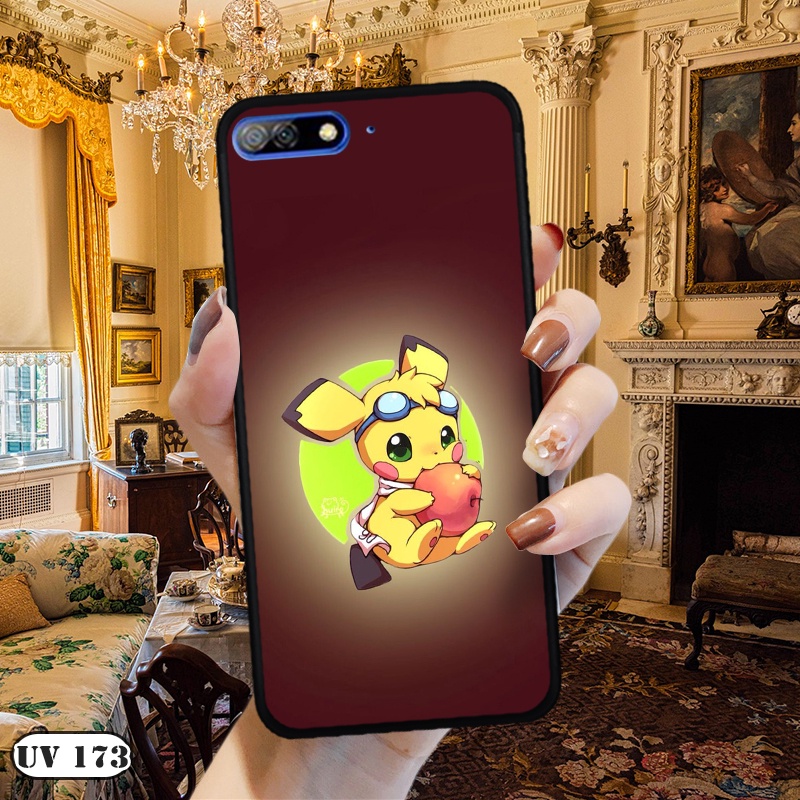 Ốp lưng  HUAWEI Y7 Pro 2018 - Lưng nhám viền dẻo in 2D