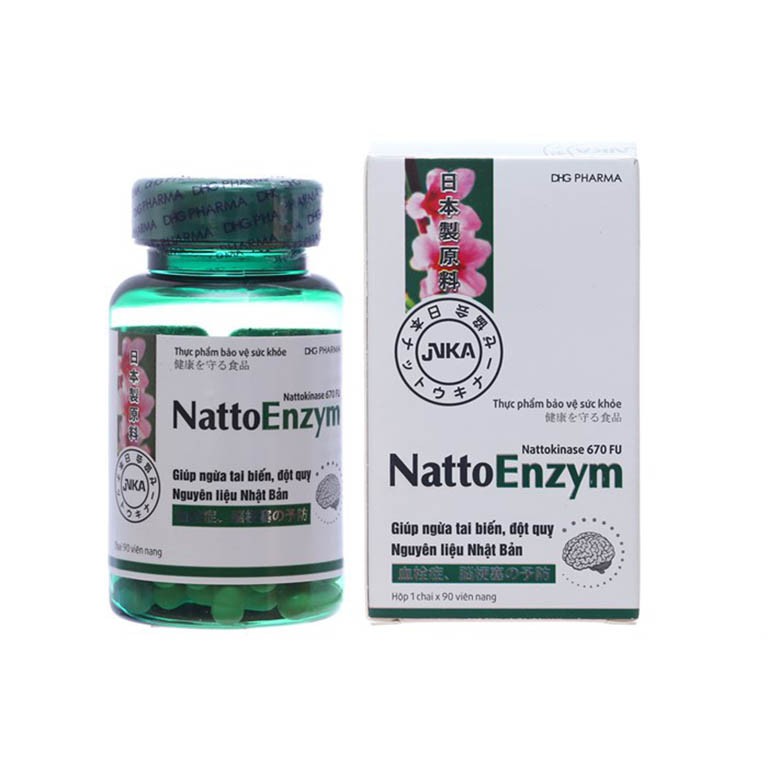 NattoEnzym DHG 1000 FU - Hỗ trợ làm tan cục máu đông, giúp phòng ngừa đột quỵ