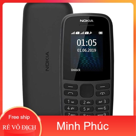 Điện thoại nokia 105 (2019) 2 sim chính hãng