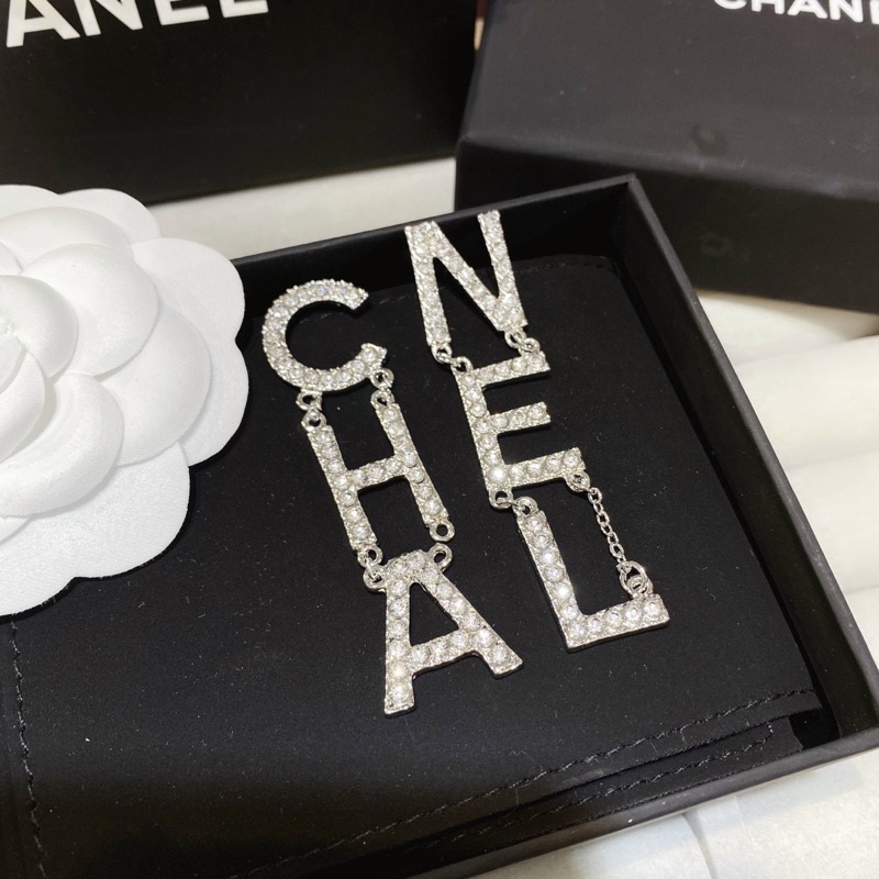 Khuyên Tai cha.nel phong cách, dài bản to