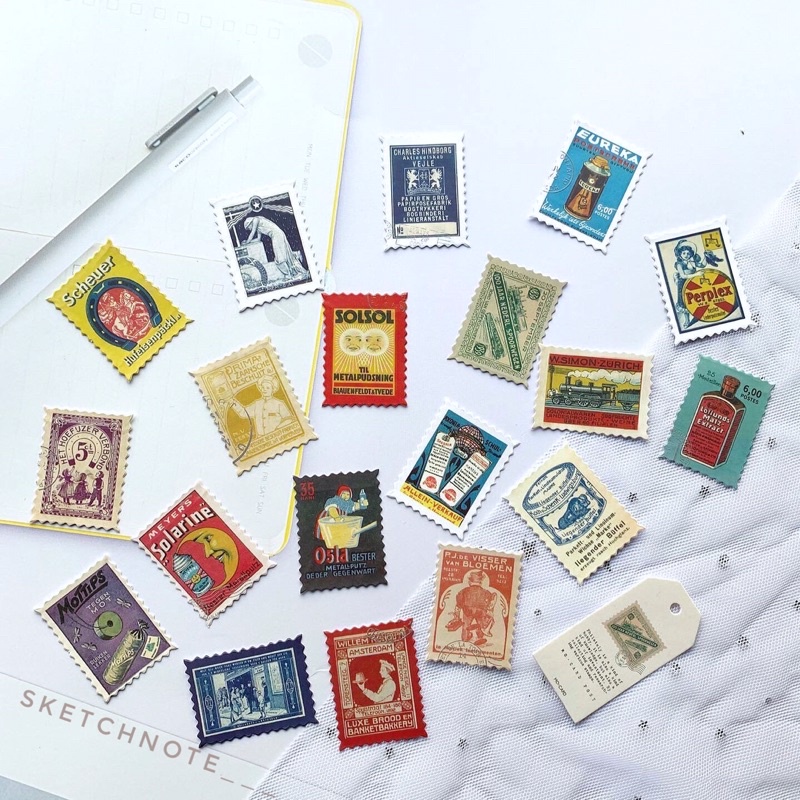 Sticker stamp vintage ST075