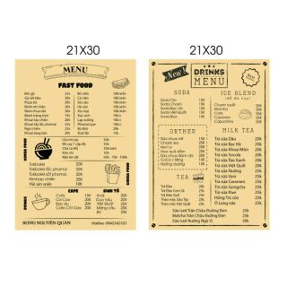 Sét 3 menu