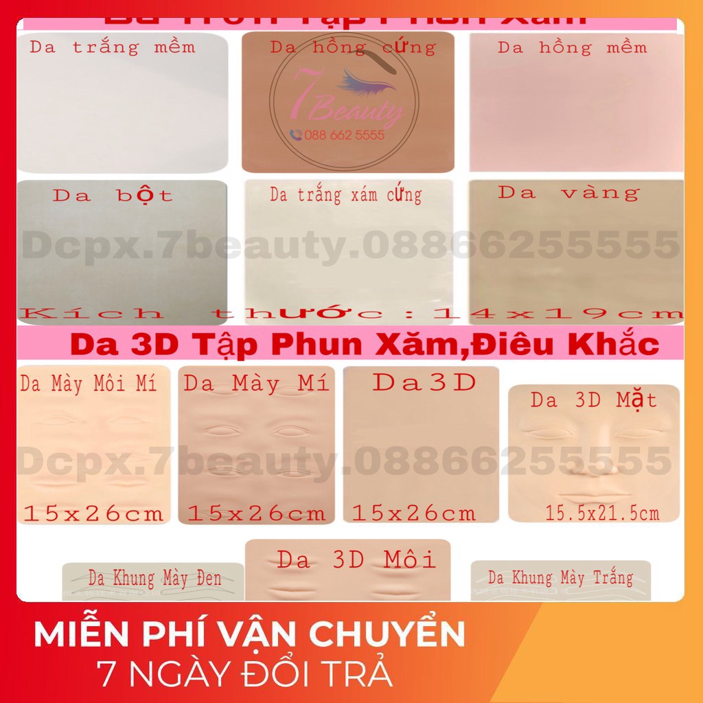 Da Giả Học Phun Xăm Các Loại