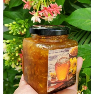  Trà Mật Ong Gừng Quất - hũ 480g - Tăng sức đề kháng ngừa cảm lạnh viêm họng tốt cho tiêu hóa 