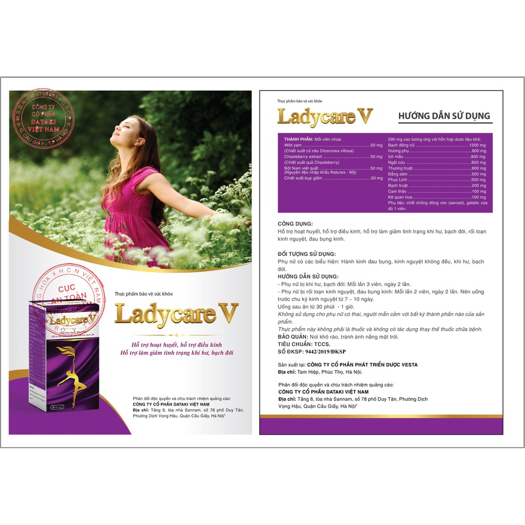 VIÊN UỐNG LADY CARE V - Khắc Phục Triệu Chứng Mãn Kinh Tăng Đàn Hồi Se Khít Phái Nữ - CHÍNH HÃNG HỘP 30 VIÊN [CHE TÊN] | BigBuy360 - bigbuy360.vn