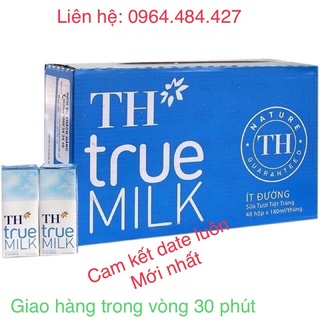 Sữa tươi ít đường tuyệt trùng TH truemilk 180ml