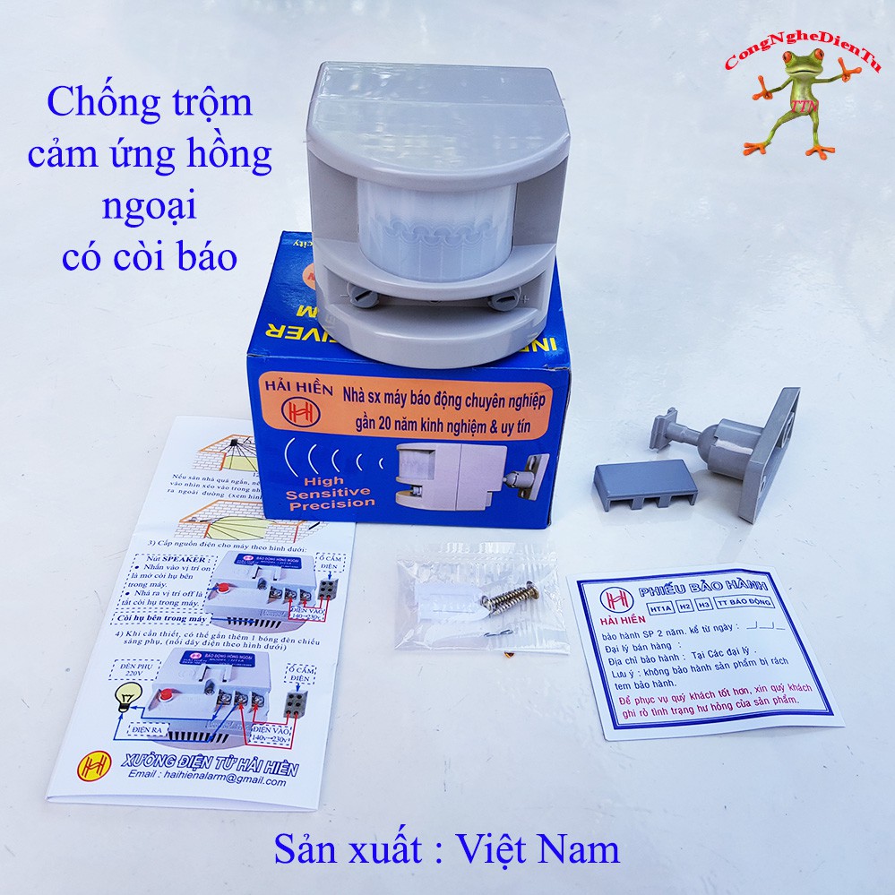 Combo 10 chống trộm cảm ứng thân nhiệt có còi