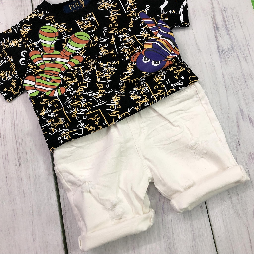 [XẢ HÀNG] Set Bộ Quần Áo Bé Trai - Hoạ Tiết Sắc Nét - Hàng Quảng Châu Cao Cấp