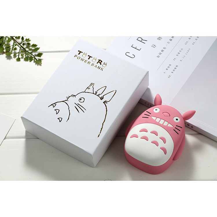 Sạc Dự Phòng 12000mah TOTORO Mặt mèo dễ thương -LB9303