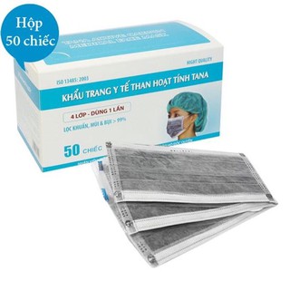 💥Combo 10 Hộp 💥Khẩu trang y tế than hoạt tính Tana