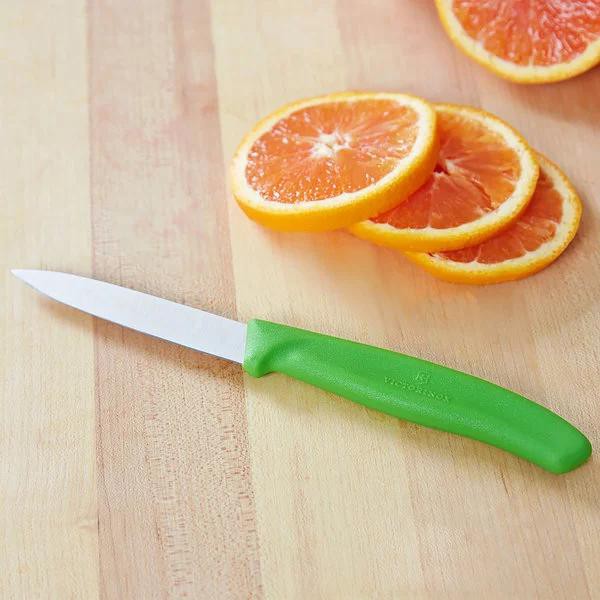 Dao cắt gọt rau củ VICTORINOX Paring Knives màu xanh lá (8 cm straight blade) - Hãng phân phối chính thức